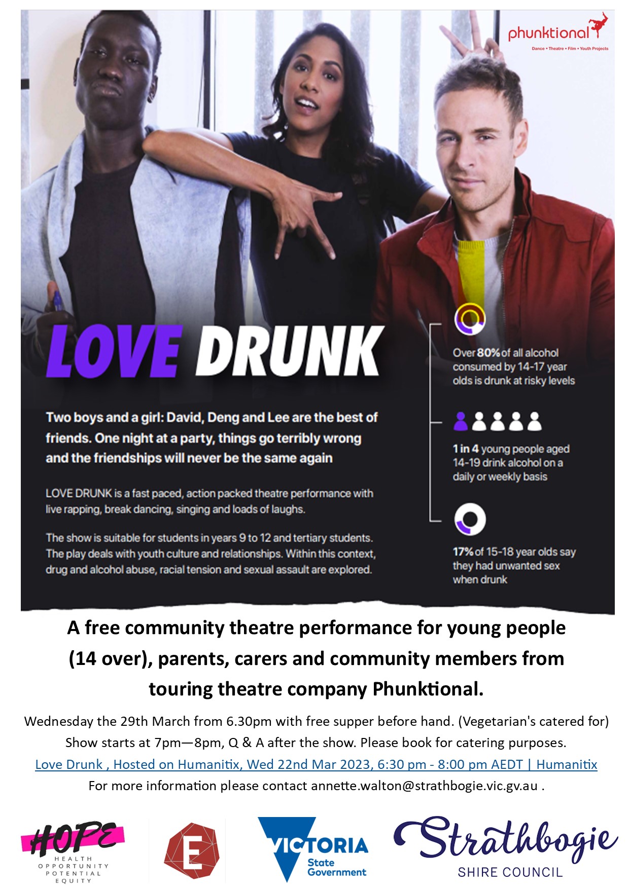 Love Drunk - Theatre Performance - Strathbogie Shire